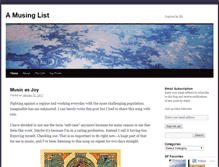 Tablet Screenshot of amusinglist.wordpress.com