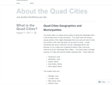 Tablet Screenshot of aboutquadcities.wordpress.com