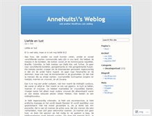 Tablet Screenshot of annehuits.wordpress.com