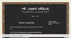 Desktop Screenshot of mrcown.wordpress.com