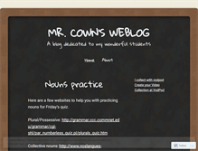 Tablet Screenshot of mrcown.wordpress.com