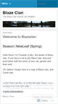 Mobile Screenshot of blazeclancats.wordpress.com