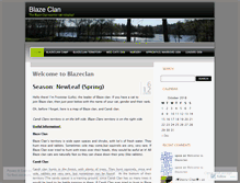 Tablet Screenshot of blazeclancats.wordpress.com