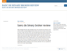 Tablet Screenshot of jacksonville.bancdebinarybrokerreview.wordpress.com