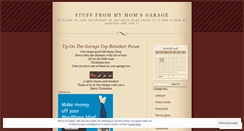 Desktop Screenshot of momsgarage.wordpress.com