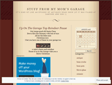 Tablet Screenshot of momsgarage.wordpress.com