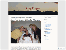 Tablet Screenshot of amyfinger.wordpress.com
