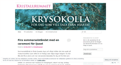 Desktop Screenshot of kristallrummet.wordpress.com