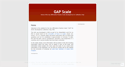 Desktop Screenshot of gapscale.wordpress.com