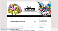 Desktop Screenshot of gavinremedios.wordpress.com