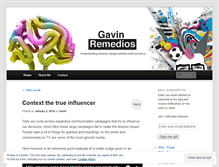 Tablet Screenshot of gavinremedios.wordpress.com