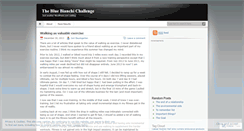 Desktop Screenshot of bluebianchichallenge.wordpress.com