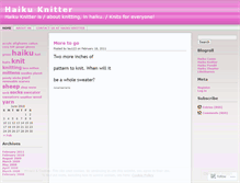 Tablet Screenshot of haikuknitter.wordpress.com