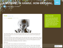 Tablet Screenshot of ourhawaiiwedding.wordpress.com