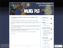 Tablet Screenshot of mendpet.wordpress.com