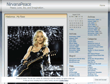 Tablet Screenshot of nirvanapeace.wordpress.com