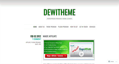 Desktop Screenshot of dewitheme.wordpress.com