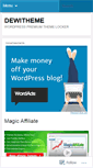 Mobile Screenshot of dewitheme.wordpress.com