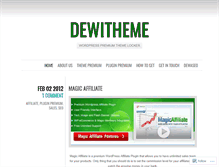 Tablet Screenshot of dewitheme.wordpress.com