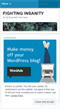 Mobile Screenshot of fightinginsanity.wordpress.com
