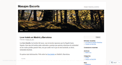 Desktop Screenshot of masajesescorts.wordpress.com