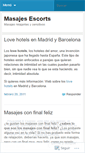 Mobile Screenshot of masajesescorts.wordpress.com