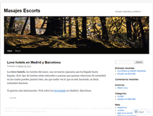Tablet Screenshot of masajesescorts.wordpress.com