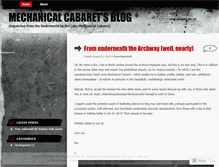 Tablet Screenshot of mechanicalcabaret.wordpress.com