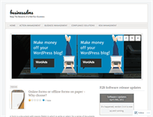 Tablet Screenshot of businessdms.wordpress.com