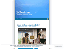 Tablet Screenshot of ebusiness2009.wordpress.com