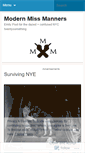 Mobile Screenshot of modernmissmanners.wordpress.com