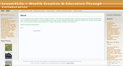 Desktop Screenshot of invest4life.wordpress.com