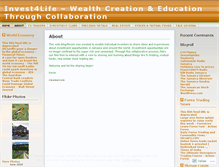 Tablet Screenshot of invest4life.wordpress.com