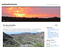Tablet Screenshot of anitasadventures.wordpress.com