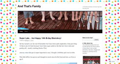 Desktop Screenshot of andthatsfamily.wordpress.com