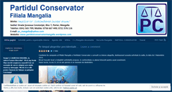 Desktop Screenshot of partidulconservatormangalia.wordpress.com