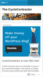 Mobile Screenshot of cyclocontractor.wordpress.com