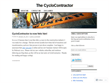 Tablet Screenshot of cyclocontractor.wordpress.com