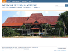 Tablet Screenshot of digilibunsri.wordpress.com