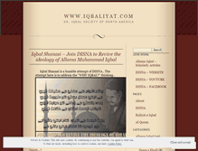 Tablet Screenshot of iqbaliyat.wordpress.com