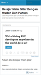 Mobile Screenshot of belajarmaingitarx.wordpress.com