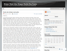 Tablet Screenshot of belajarmaingitarx.wordpress.com