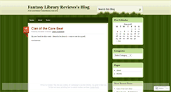 Desktop Screenshot of fantasylibraryreviews.wordpress.com