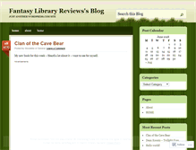 Tablet Screenshot of fantasylibraryreviews.wordpress.com