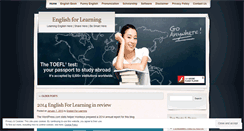 Desktop Screenshot of englishforlearning.wordpress.com