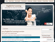 Tablet Screenshot of englishforlearning.wordpress.com