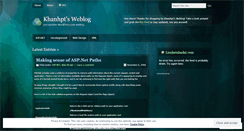 Desktop Screenshot of khanhpt.wordpress.com