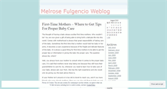 Desktop Screenshot of mfulgencio.wordpress.com