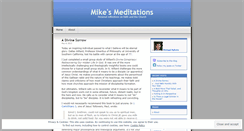 Desktop Screenshot of mikesmeditations.wordpress.com