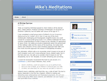 Tablet Screenshot of mikesmeditations.wordpress.com